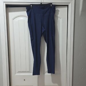 Fabletics Navy High-Waisted Leggings